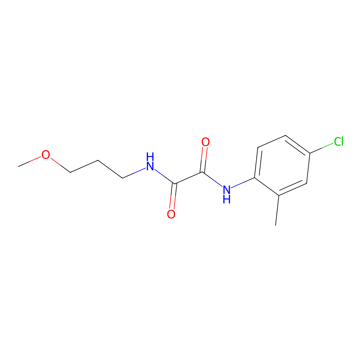 N~1~-(4-chloro-2-methylphenyl)-N~2~-(3-methoxypropyl)ethanediamide molecular structure, CAS 352562-90-4