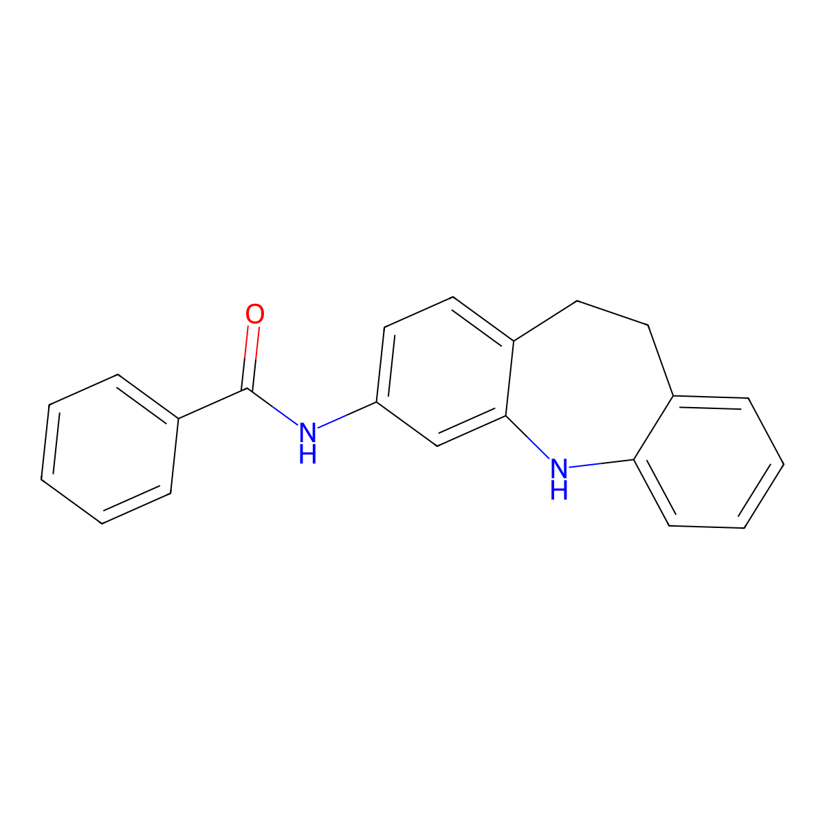 N-(10,11-dihydro-5H-dibenzo[b,f]azepin-3-yl)benzamide molecular structure, CAS 352563-62-3