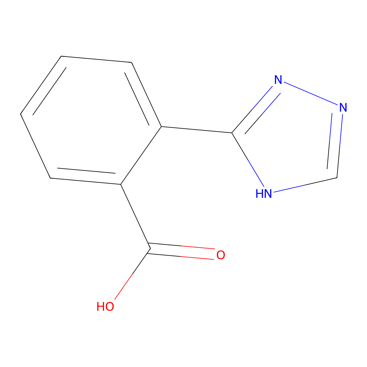 2-(1H-1,2,4-Triazol-5-yl)benzoic acid molecular structure, CAS 35257-24-0
