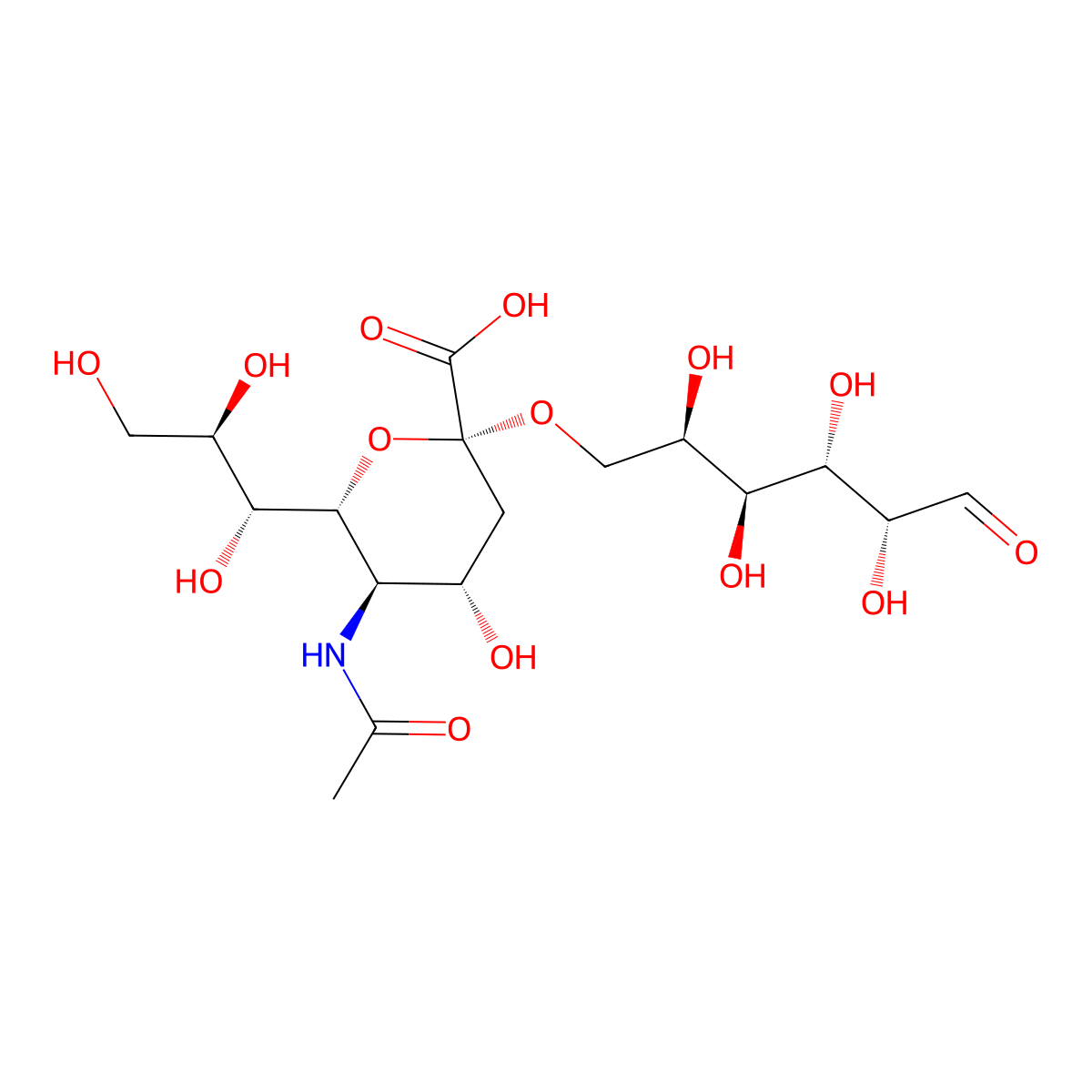 N-Acetylneuraminyl-(2-6)-galactose molecular structure, CAS 35259-23-5