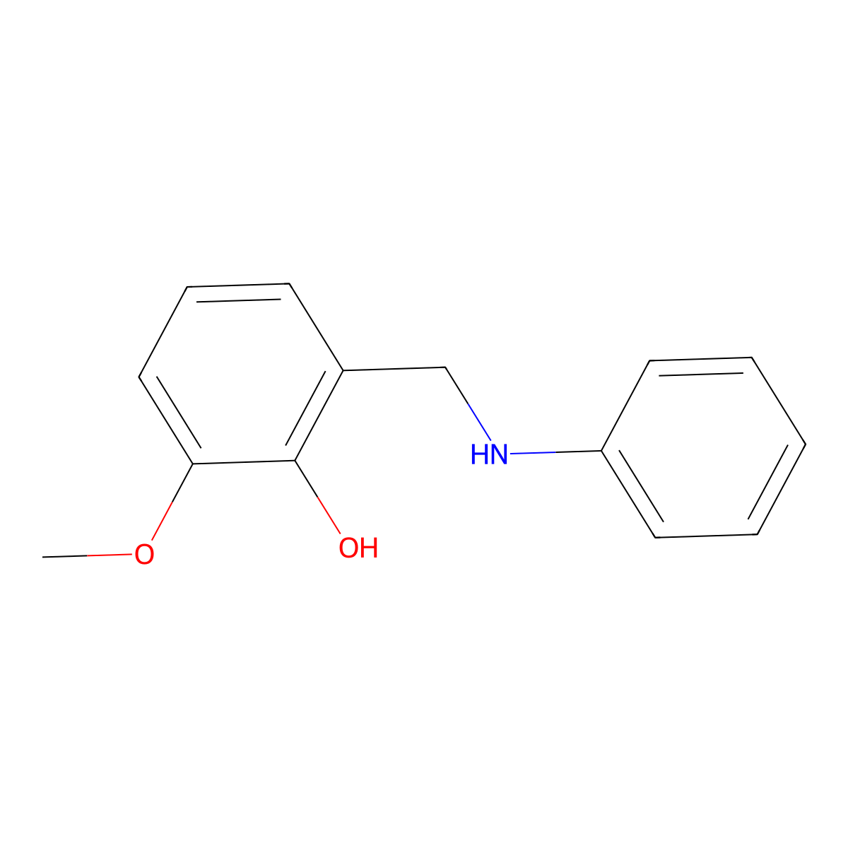 2-(Anilinomethyl)-6-methoxyphenol molecular structure, CAS 3526-40-7