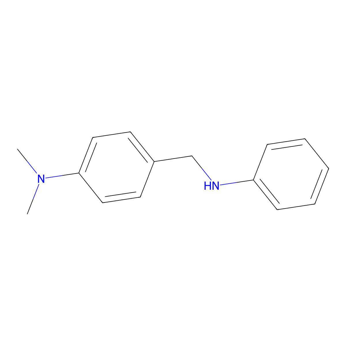 N,N-Dimethyl-4-((phenylamino)methyl)aniline molecular structure, CAS 3526-44-1
