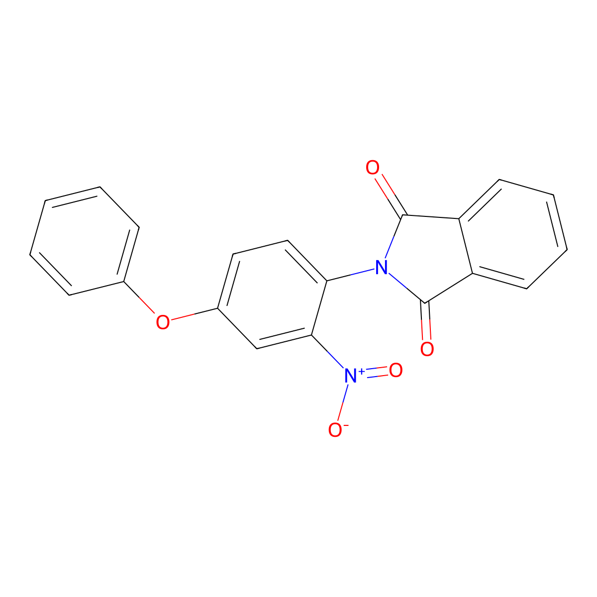 2-(2-Nitro-4-phenoxyphenyl)-1H-isoindole-1,3(2H)-dione molecular structure, CAS 352637-10-6