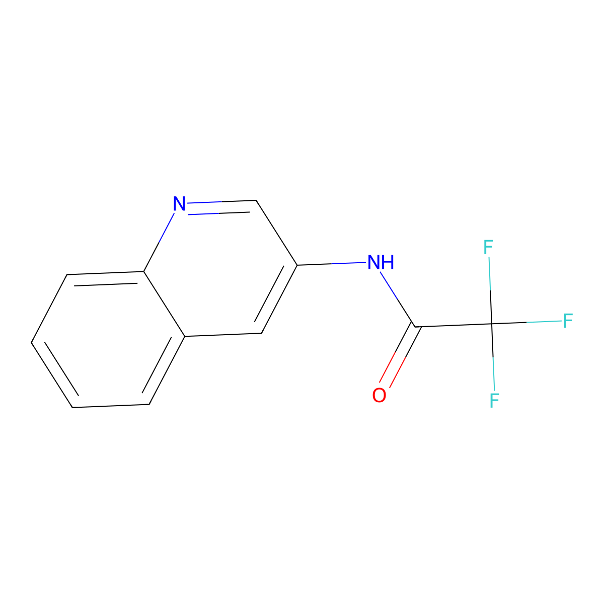 2,2,2-Trifluoro-N-(quinolin-3-yl)acetamide molecular structure, CAS 352637-16-2