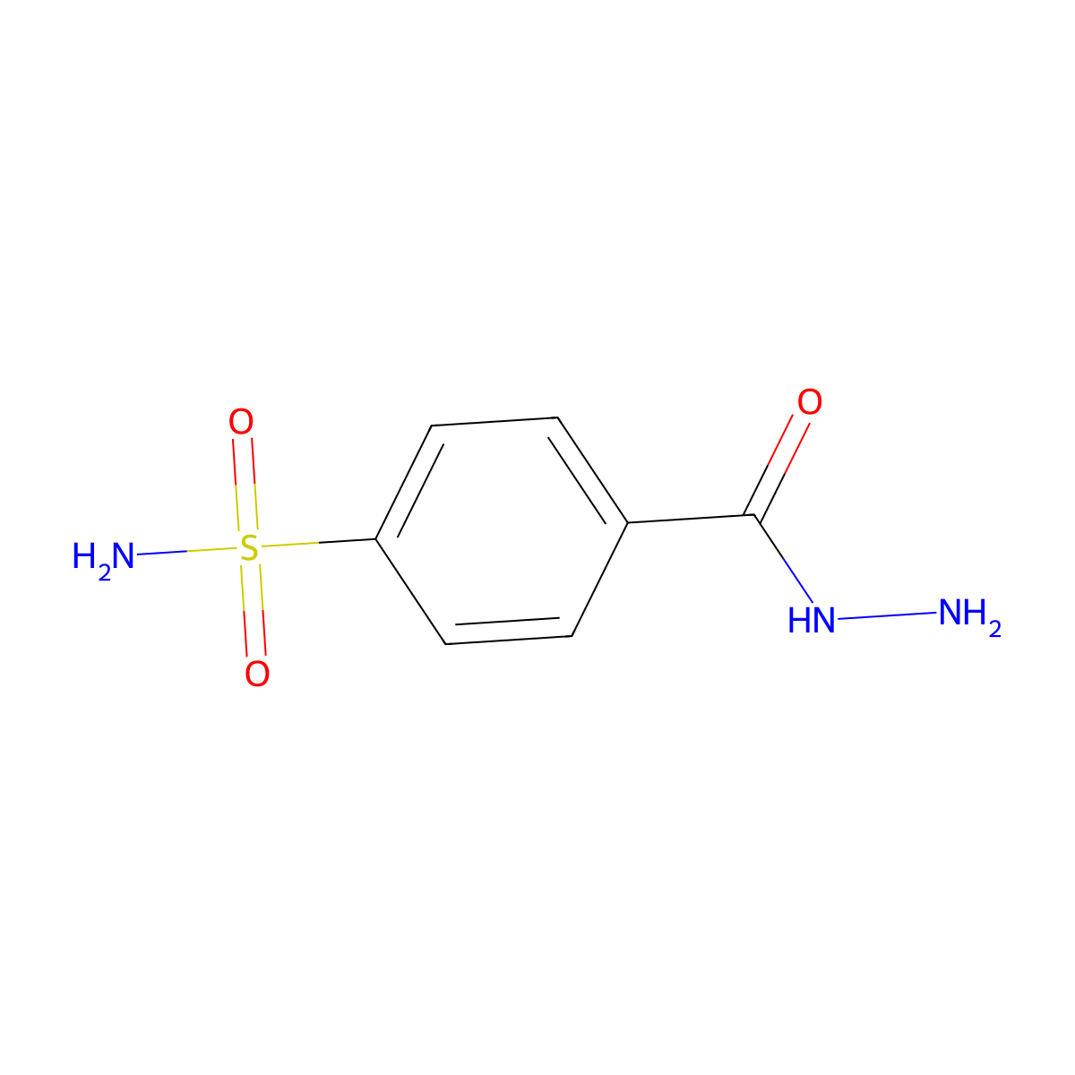 4-(Hydrazinecarbonyl)benzenesulfonamide molecular structure, CAS 35264-29-0