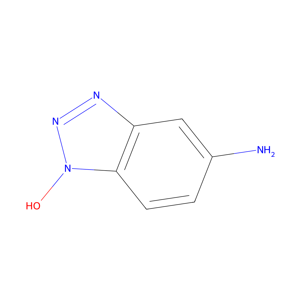 5-amino-1H-1,2,3-benzotriazol-1-ol molecular structure, CAS 352643-36-8