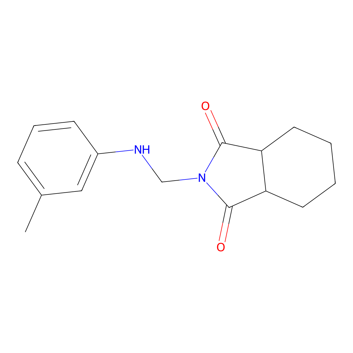 2-(3-toluidinomethyl)hexahydro-1H-isoindole-1,3(2H)-dione molecular structure, CAS 352643-53-9