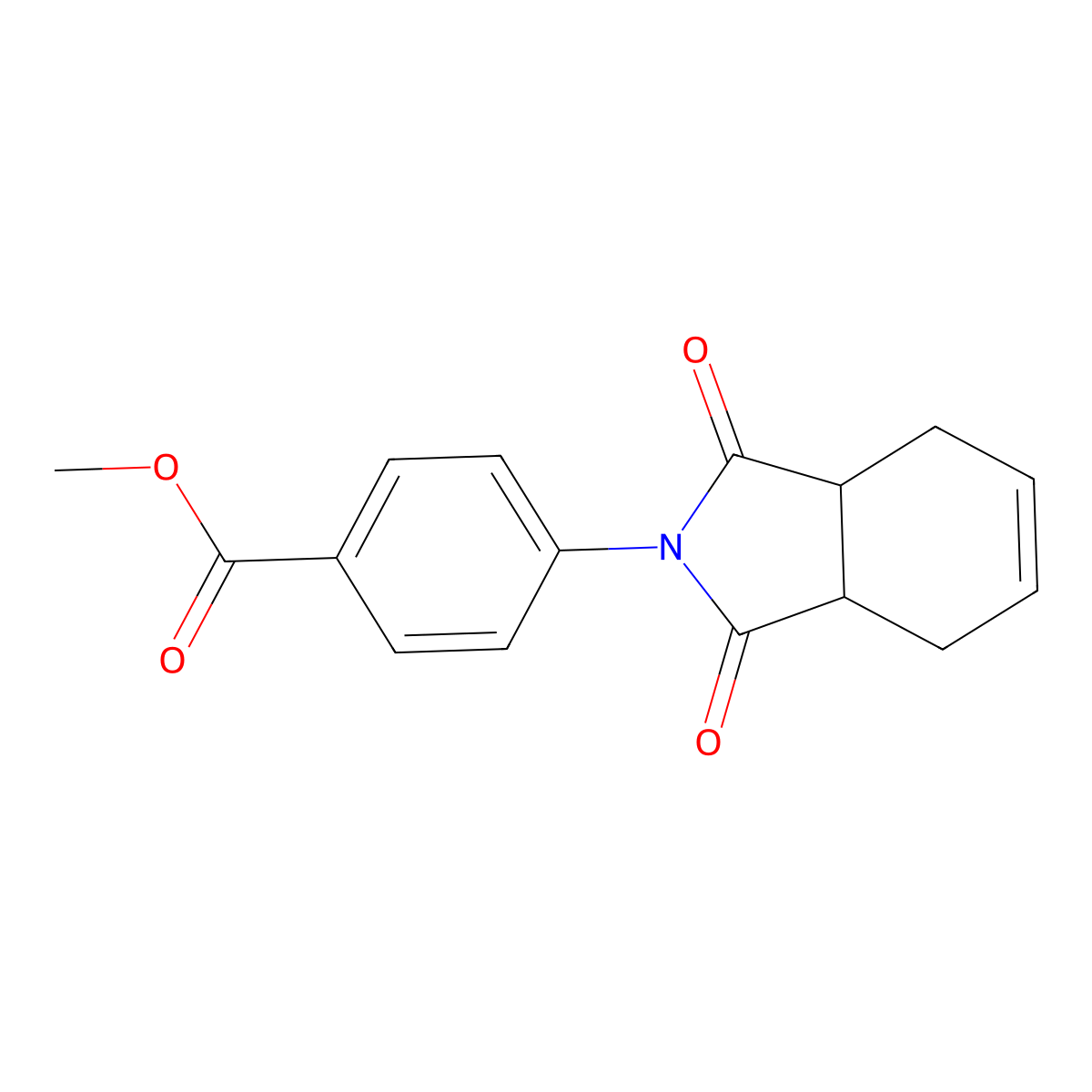 methyl 4-(1,3-dioxo-1,3,3a,4,7,7a-hexahydro-2H-isoindol-2-yl)benzoate molecular structure, CAS 352644-27-0