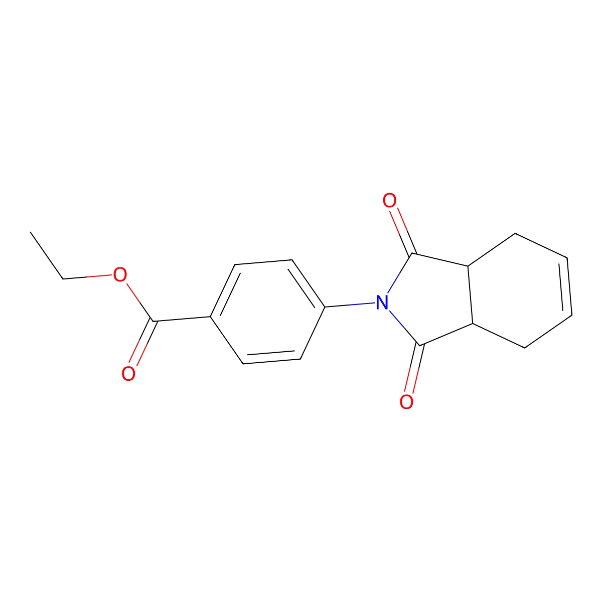 ethyl 4-(1,3-dioxo-1,3,3a,4,7,7a-hexahydro-2H-isoindol-2-yl)benzoate molecular structure, CAS 352644-28-1