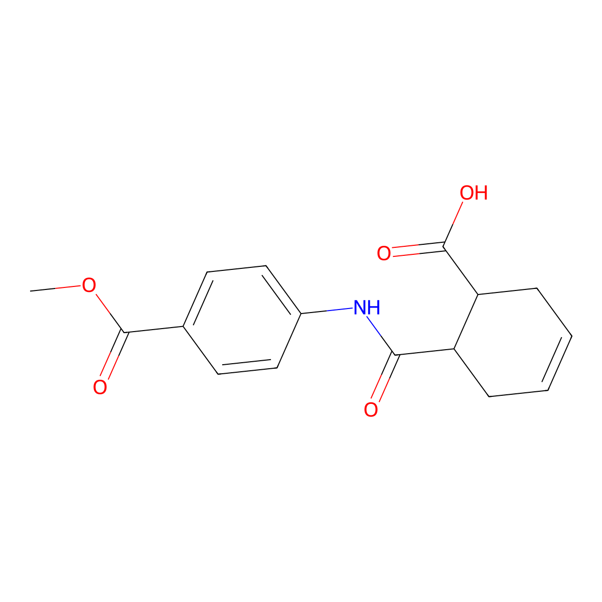 6-{[4-(Methoxycarbonyl)anilino]carbonyl}-3-cyclohexene-1-carboxylic acid molecular structure, CAS 352644-32-7