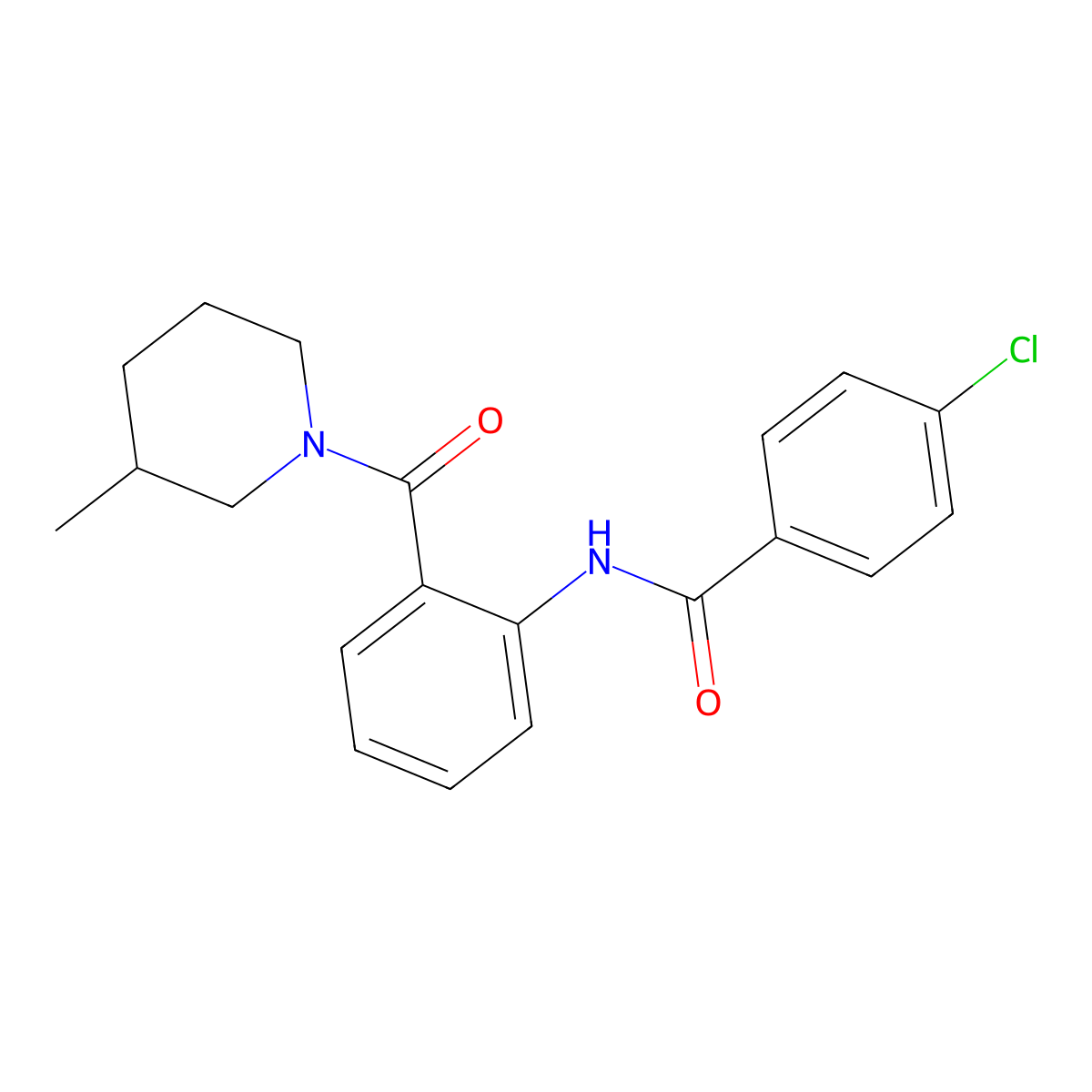 4-chloro-N-[2-(3-methylpiperidine-1-carbonyl)phenyl]benzamide molecular structure, CAS 352646-66-3