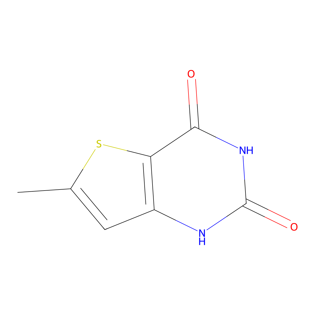 6-Methylthieno[3,2-d]pyrimidine-2,4(1H,3H)-dione molecular structure, CAS 35265-80-6