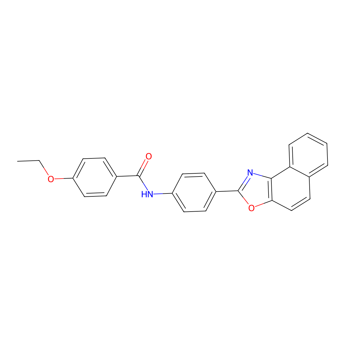 4-ethoxy-N-(4-naphtho[1,2-d][1,3]oxazol-2-ylphenyl)benzamide molecular structure, CAS 352650-05-6