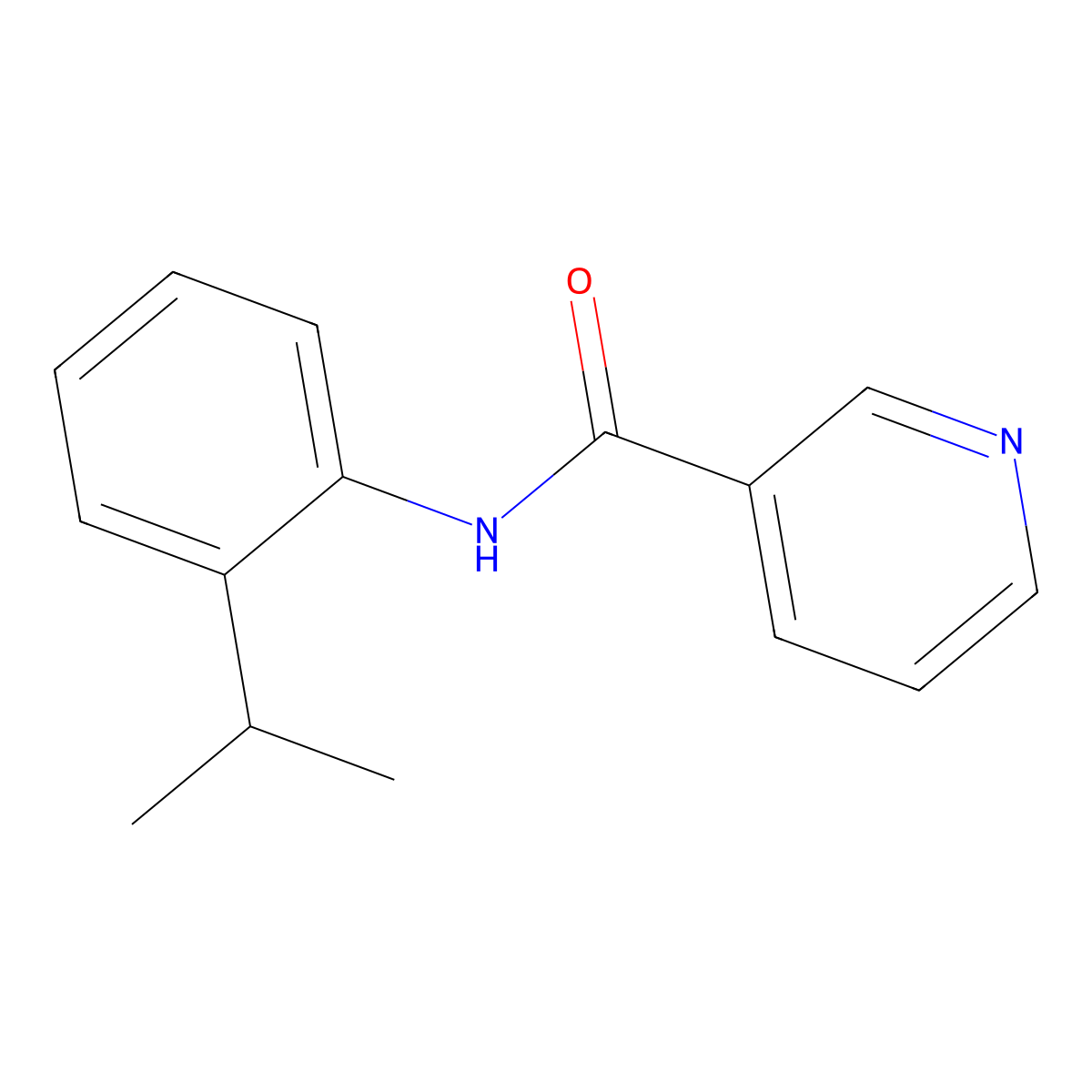N-(2-Isopropyl-phenyl)-nicotinamide molecular structure, CAS 352650-96-5