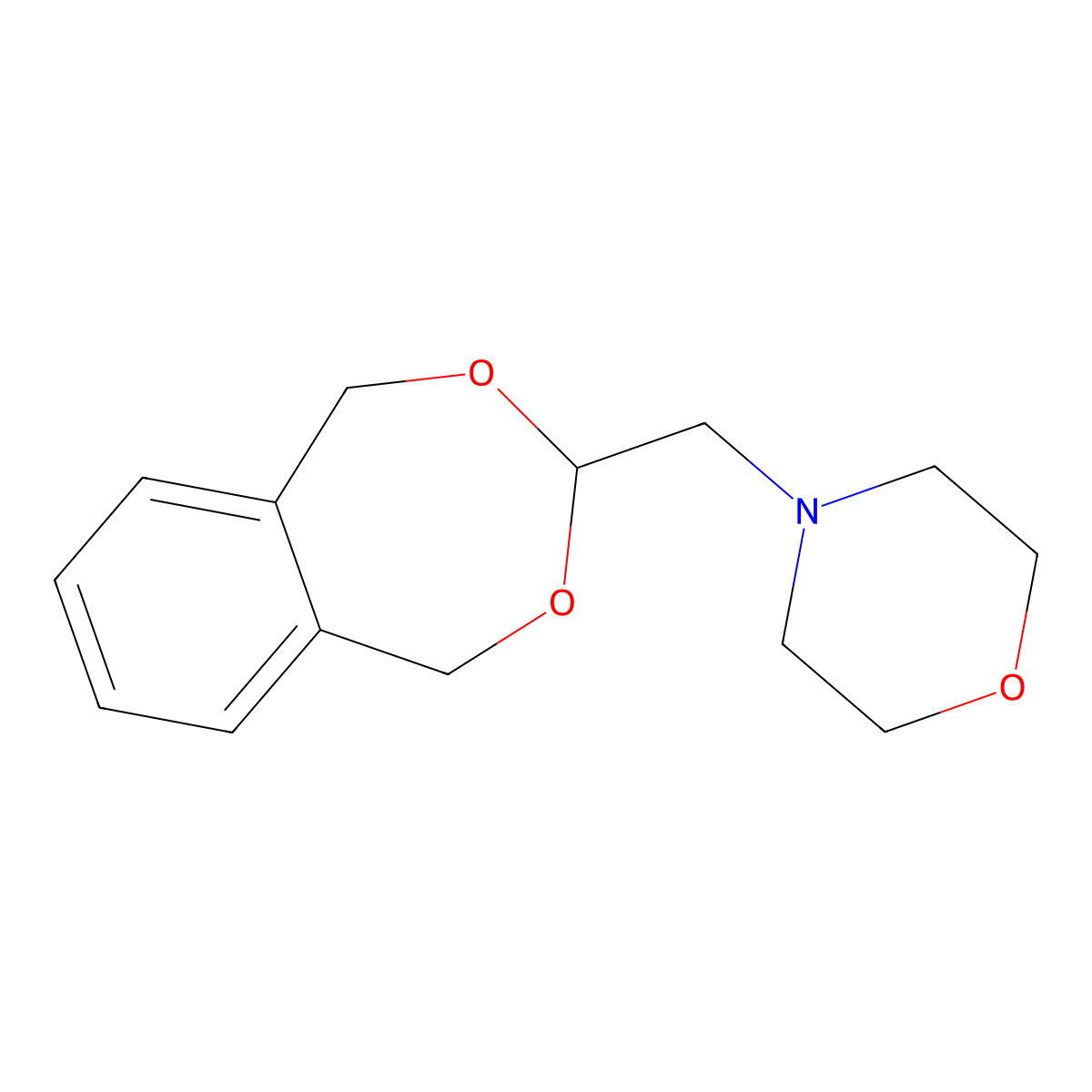 4-(1,5-Dihydro-2,4-benzodioxepin-3-ylmethyl)morpholine molecular structure, CAS 352657-54-6