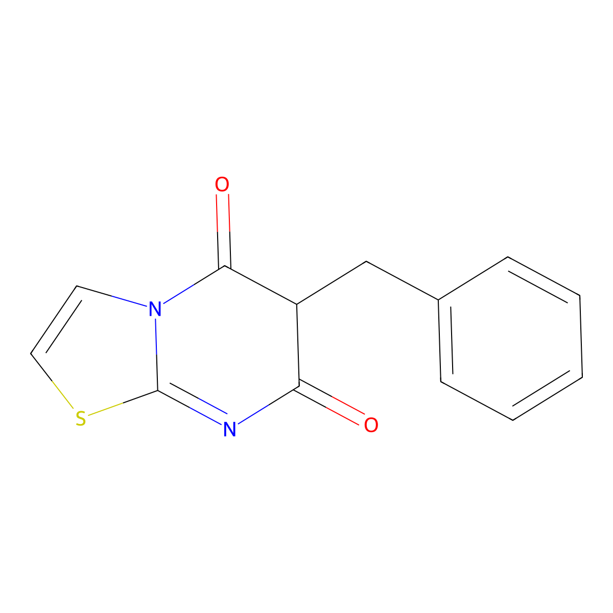 6-Benzyl-[1,3]thiazolo[3,2-a]pyrimidine-5,7-dione molecular structure, CAS 352658-97-0