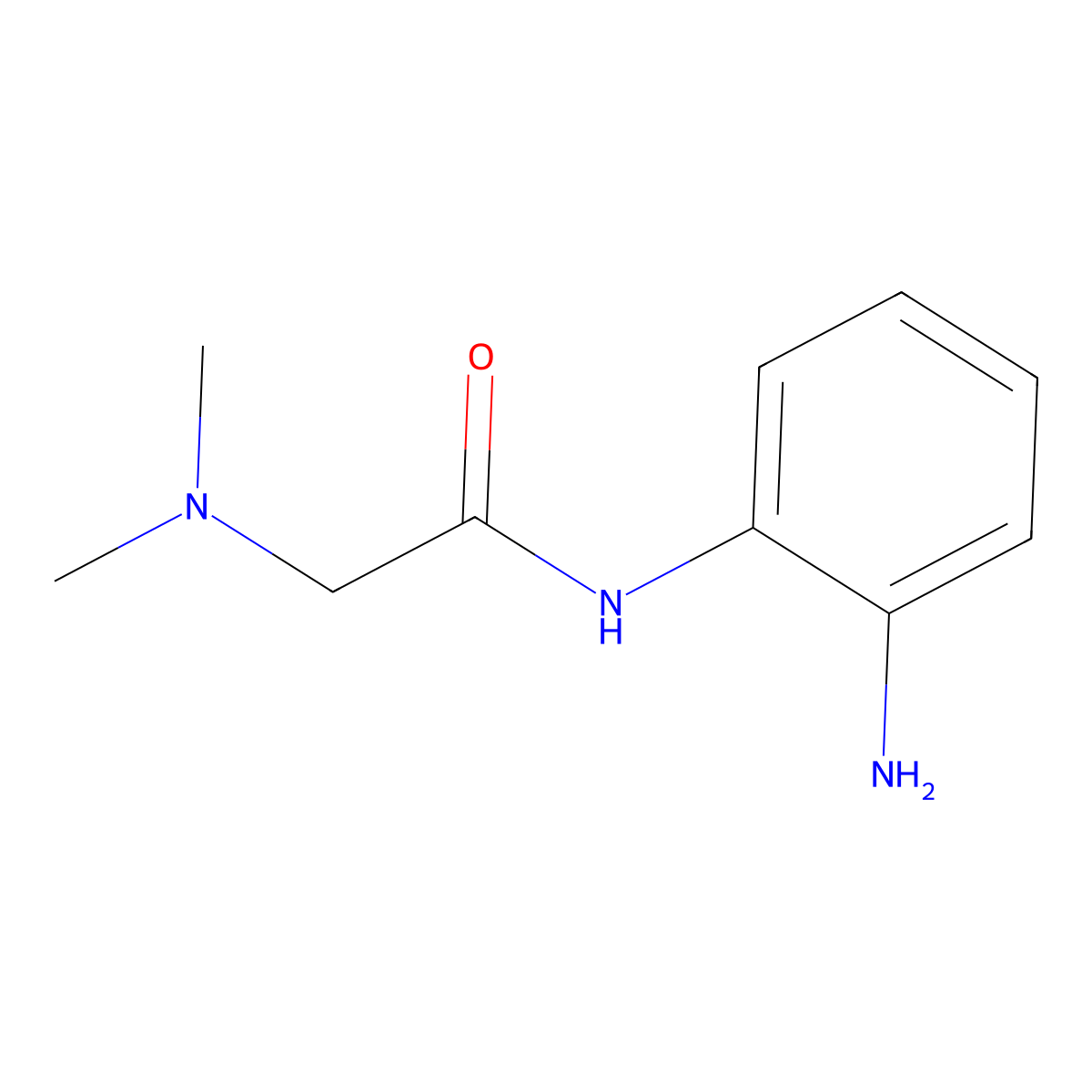 N-(2-aminophenyl)-2-(dimethylamino)acetamide molecular structure, CAS 35266-48-9