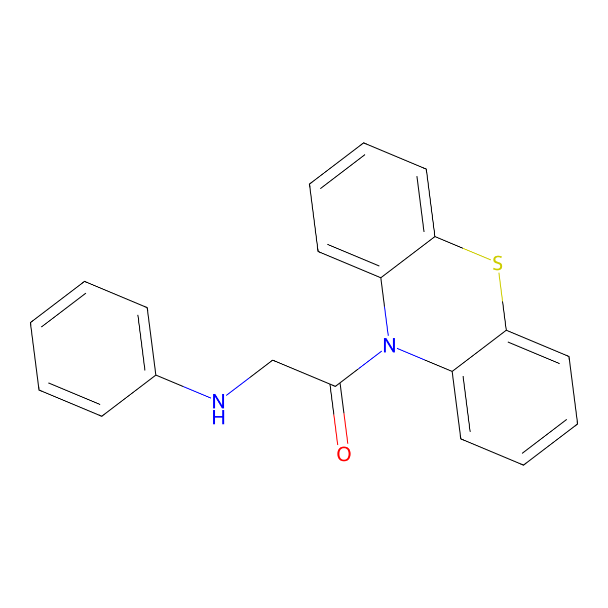 2-Anilino-1-phenothiazin-10-ylethanone molecular structure, CAS 352660-83-4