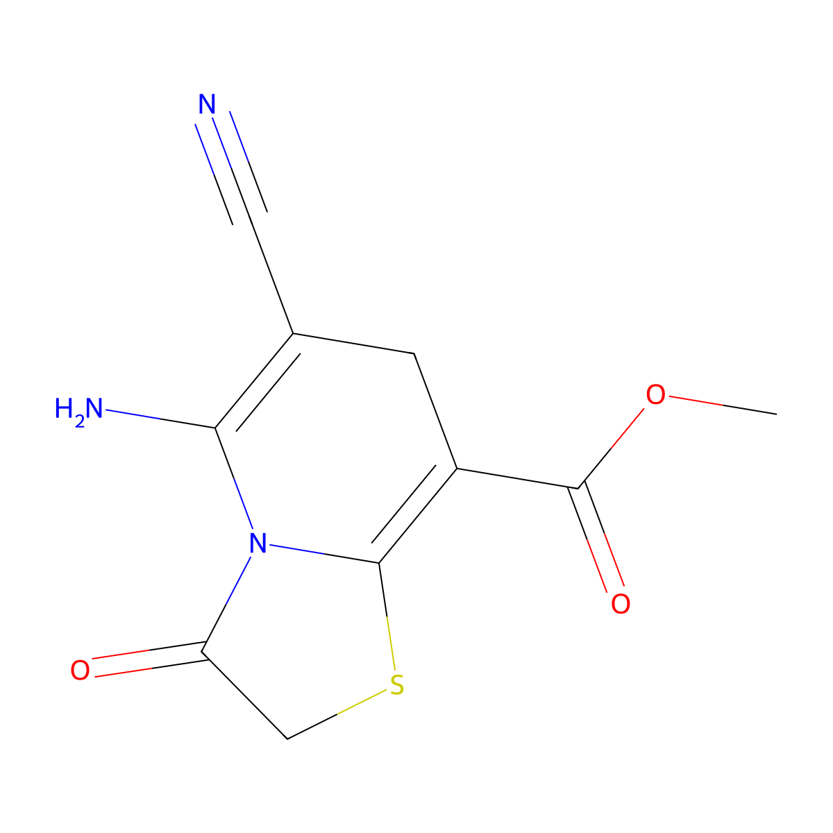 methyl 5-amino-6-cyano-3-oxo-7H-[1,3]thiazolo[3,2-a]pyridine-8-carboxylate molecular structure, CAS 352663-13-9