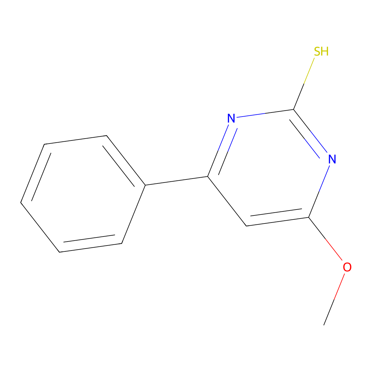 4-methoxy-6-phenyl-1H-pyrimidine-2-thione molecular structure, CAS 352666-91-2