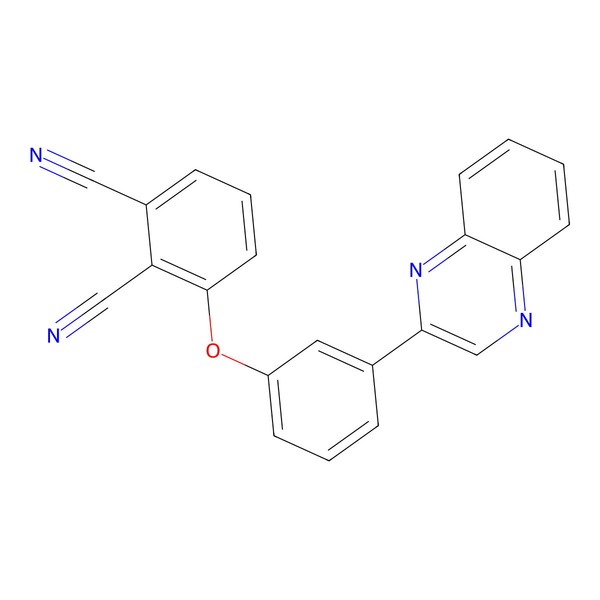 3-(3-Quinoxalin-2-ylphenoxy)benzene-1,2-dicarbonitrile molecular structure, CAS 352672-44-7