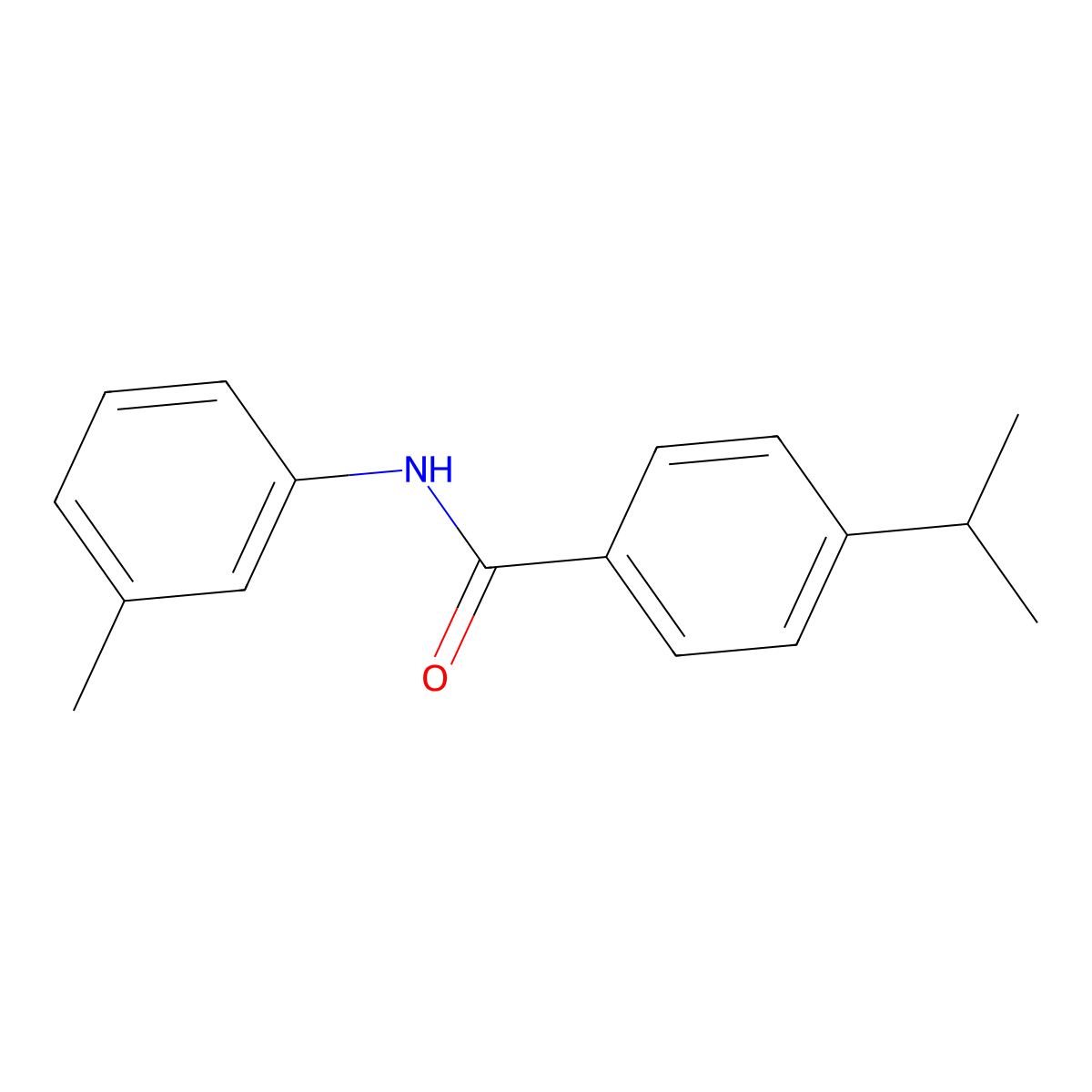 4-isopropyl-N-(3-methylphenyl)benzamide molecular structure, CAS 352677-10-2