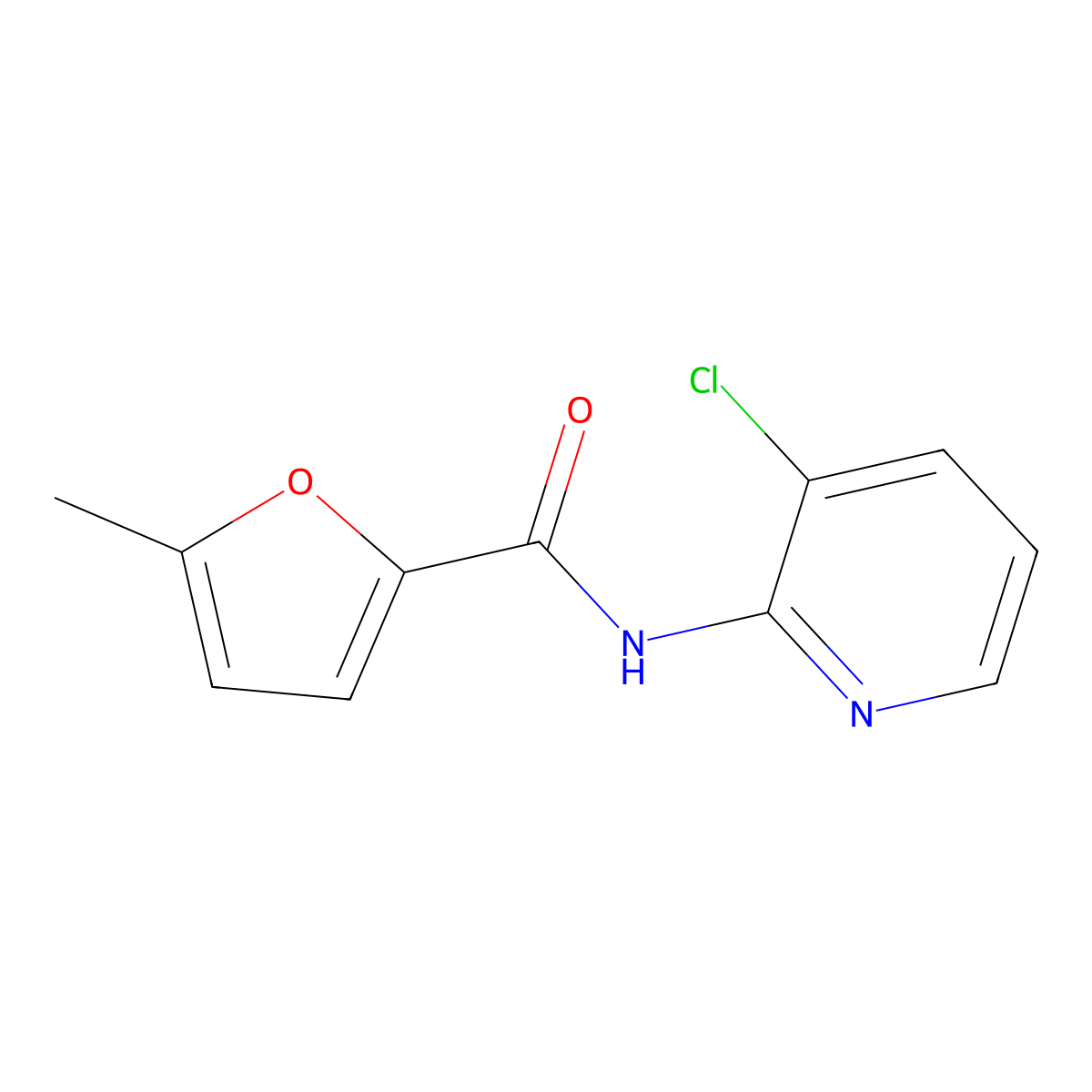 N-(3-chloropyridin-2-yl)-5-methylfuran-2-carboxamide molecular structure, CAS 352678-72-9