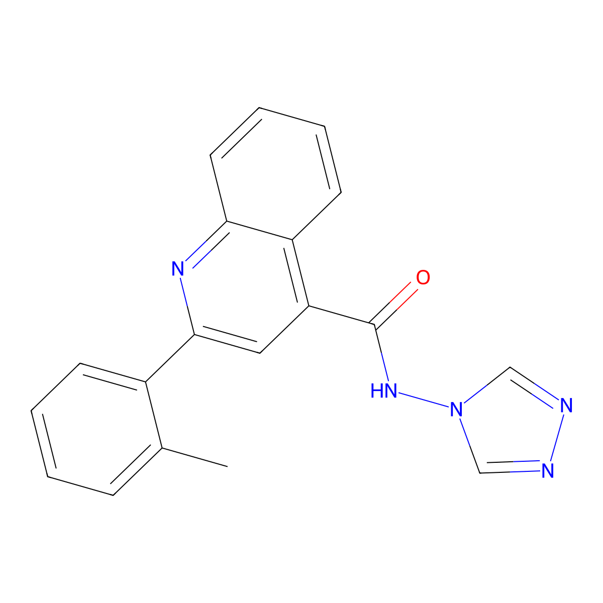 2-(2-Methylphenyl)-N-4H-1,2,4-triazol-4-yl-4-quinolinecarboxamide molecular structure, CAS 352678-95-6
