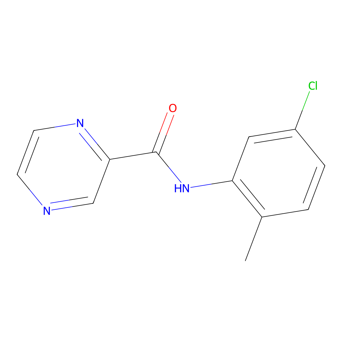 N-(5-chloro-2-methylphenyl)pyrazine-2-carboxamide molecular structure, CAS 352679-05-1