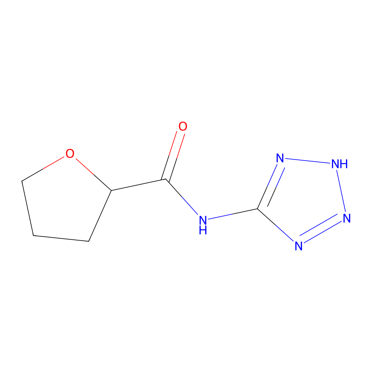 N-(2H-tetrazol-5-yl)oxolane-2-carboxamide molecular structure, CAS 352681-90-4