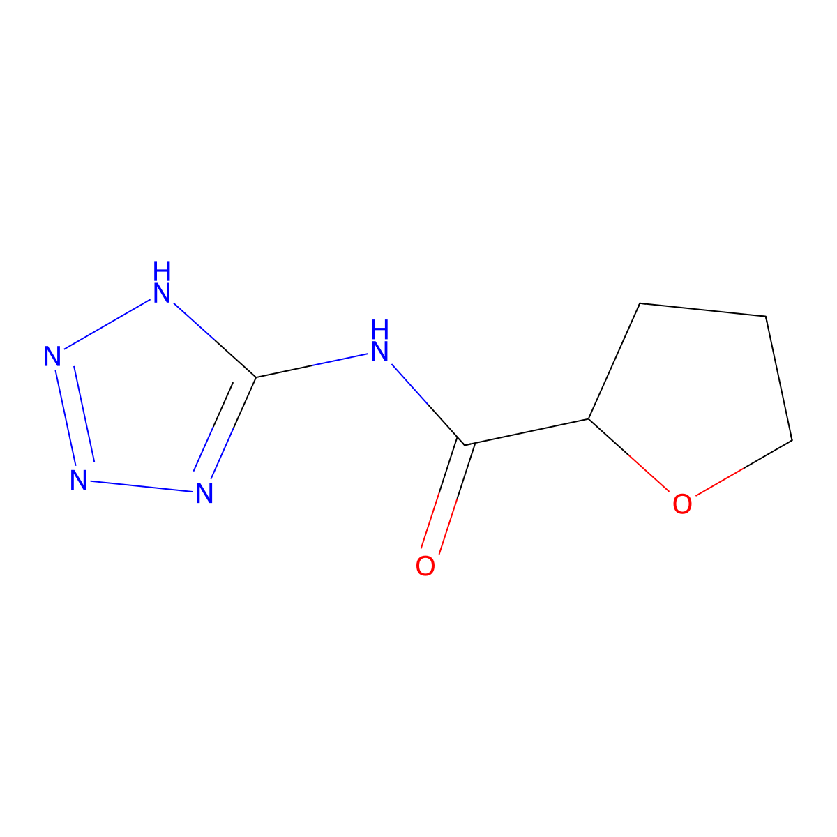 N-(2H-tetrazol-5-yl)oxolane-2-carboxamide molecular structure, CAS 352681-90-4