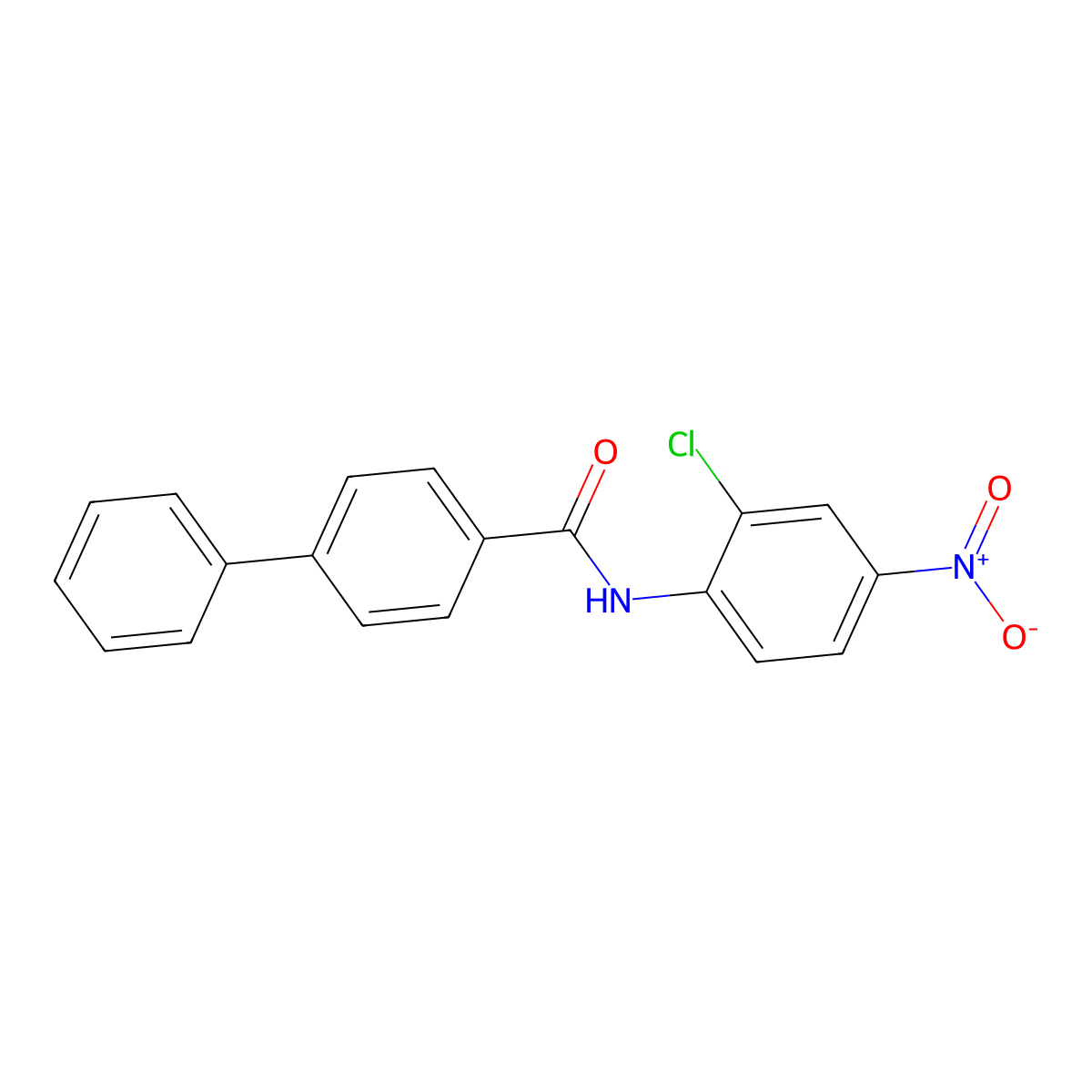N-(2-chloro-4-nitrophenyl)-4-phenylbenzamide molecular structure, CAS 352688-74-5