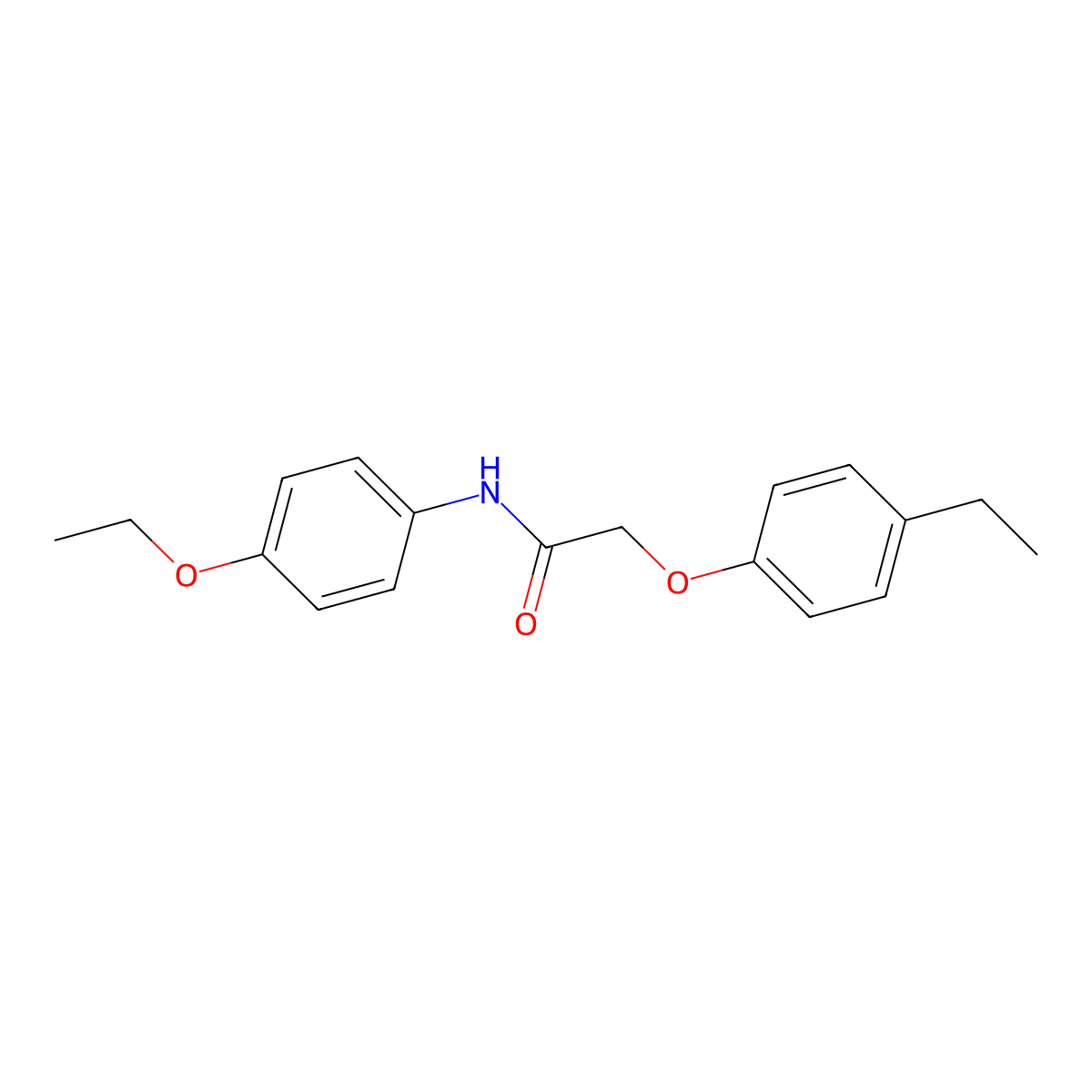 N-(4-ethoxyphenyl)-2-(4-ethylphenoxy)acetamide molecular structure, CAS 352689-63-5