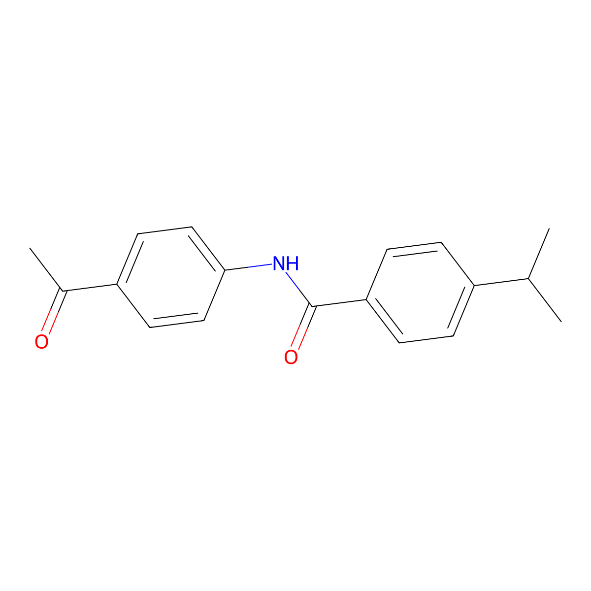 N-(4-acetylphenyl)-4-isopropylbenzamide molecular structure, CAS 352689-64-6
