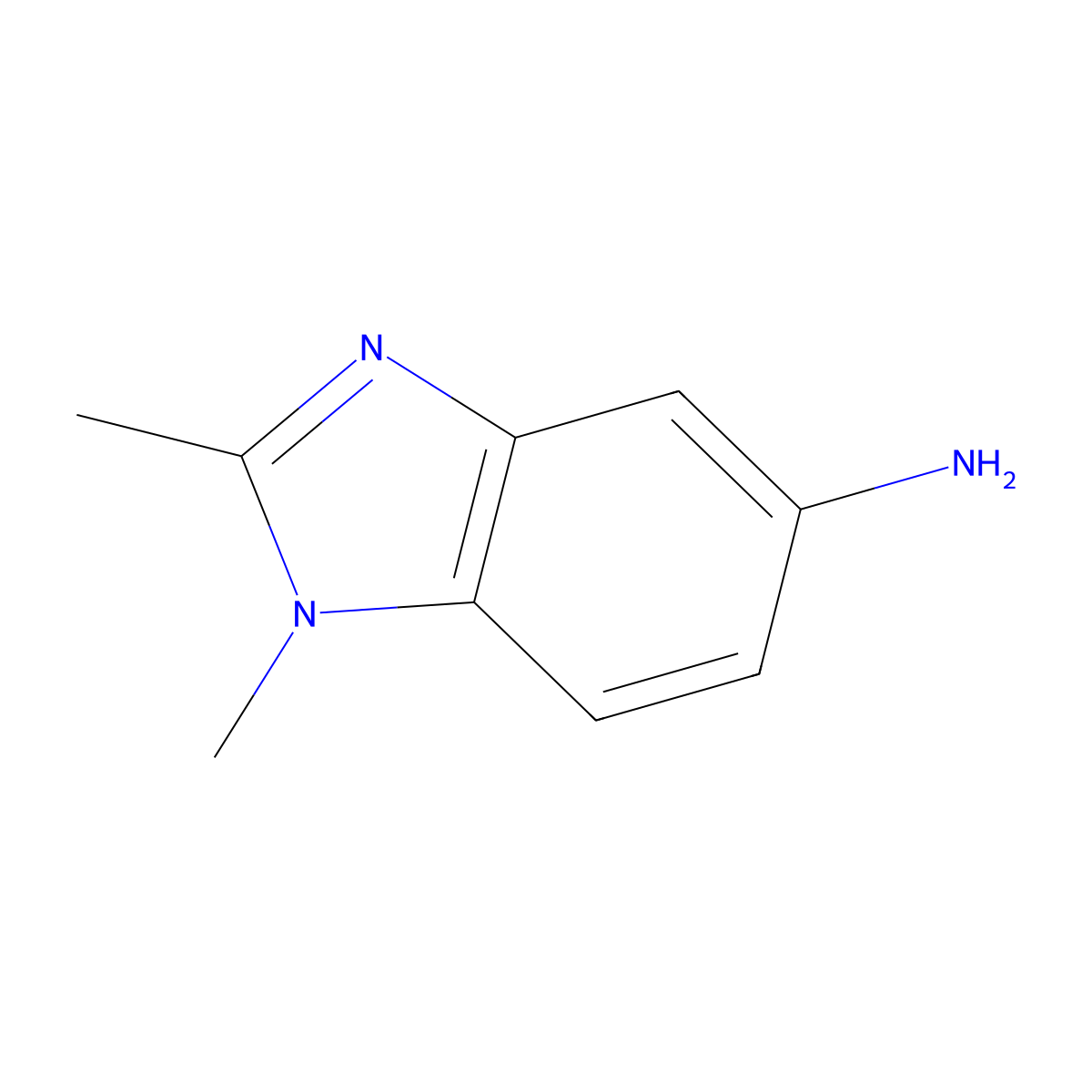 1,2-Dimethyl-1H-benzimidazol-5-amine molecular structure, CAS 3527-19-3
