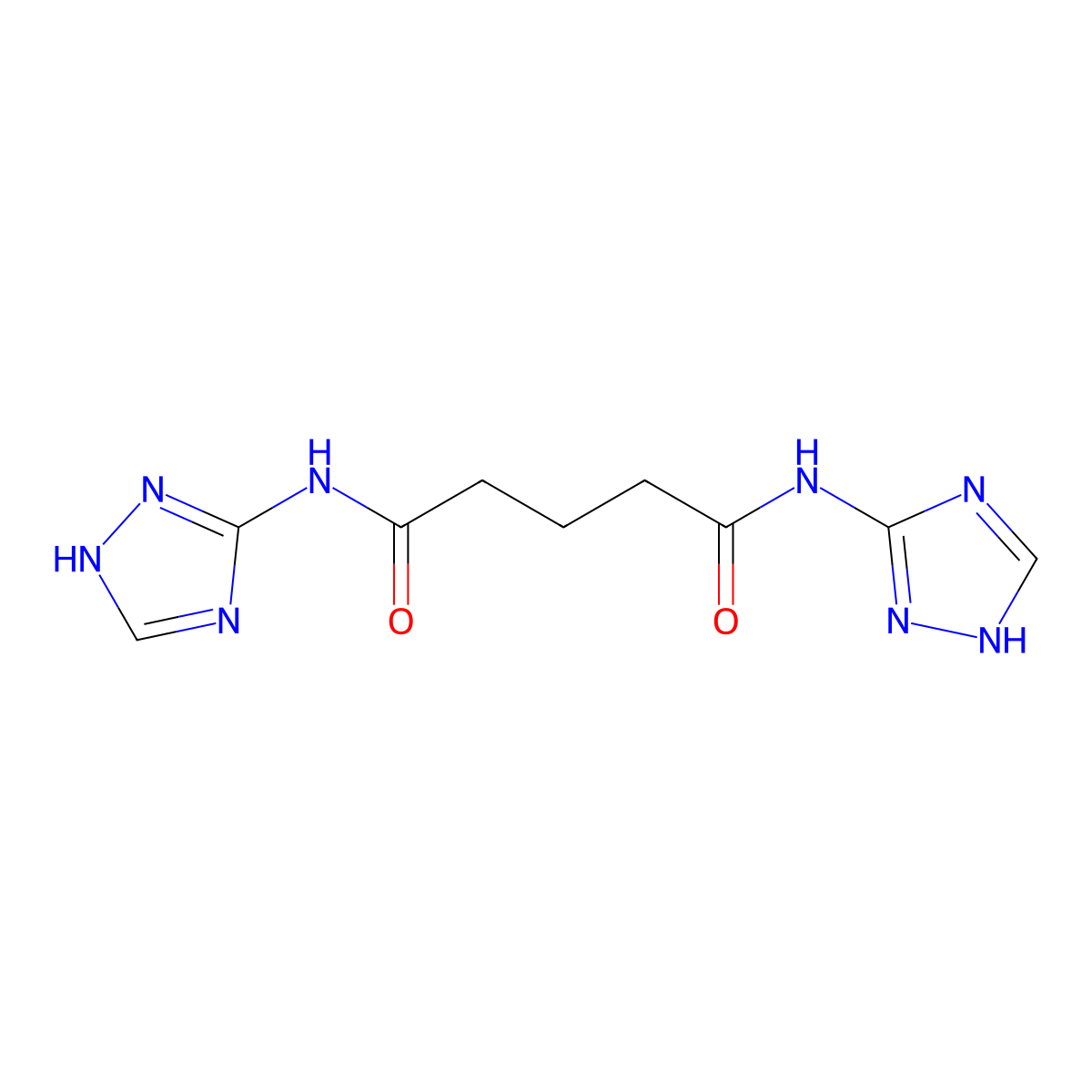 N,N'-bis(1H-1,2,4-triazol-5-yl)pentanediamide molecular structure, CAS 352702-79-5