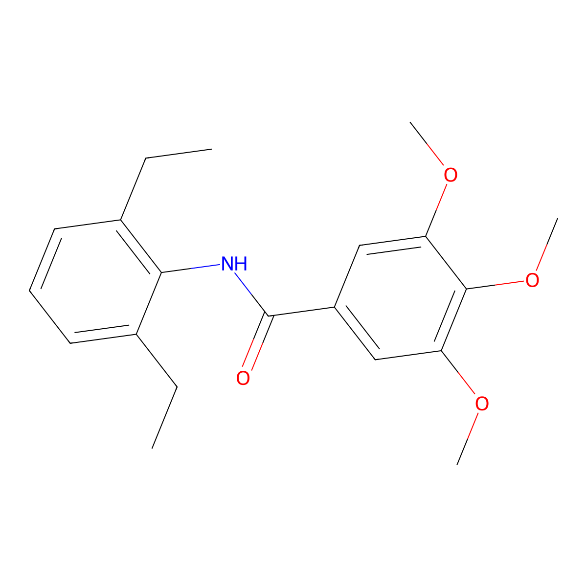 N-(2,6-Diethylphenyl)-3,4,5-trimethoxybenzamide molecular structure, CAS 352705-45-4