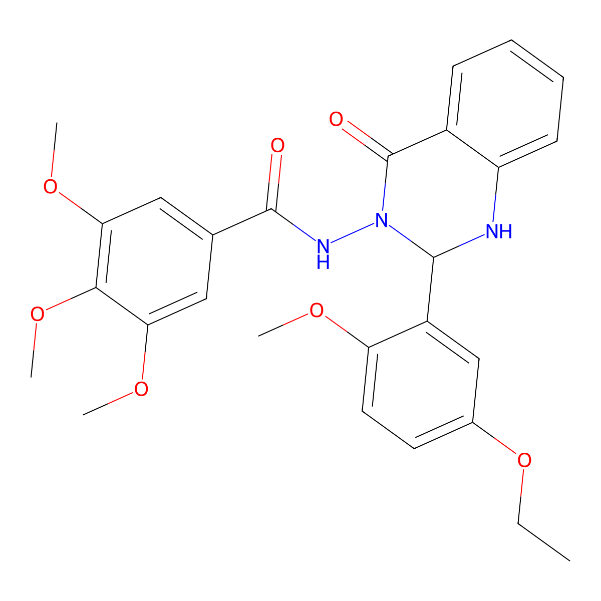 N-[2-(5-ethoxy-2-methoxyphenyl)-4-oxo-1,2-dihydroquinazolin-3-yl]-3,4,5-trimethoxybenzamide molecular structure, CAS 352705-69-2