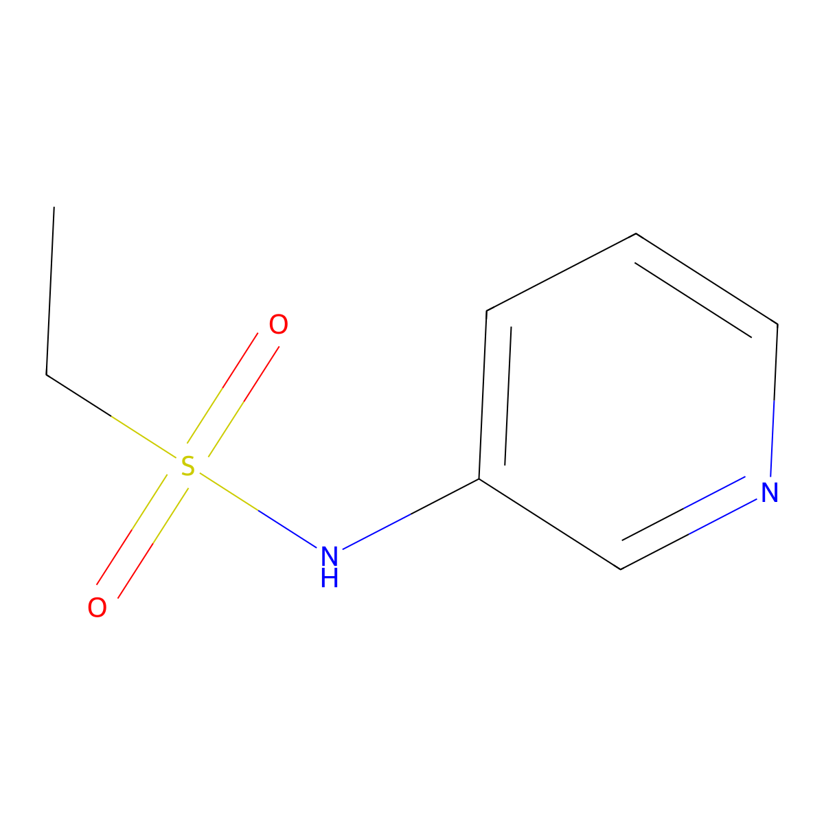 N-(pyridin-3-yl)ethane-1-sulfonamide molecular structure, CAS 352707-54-1