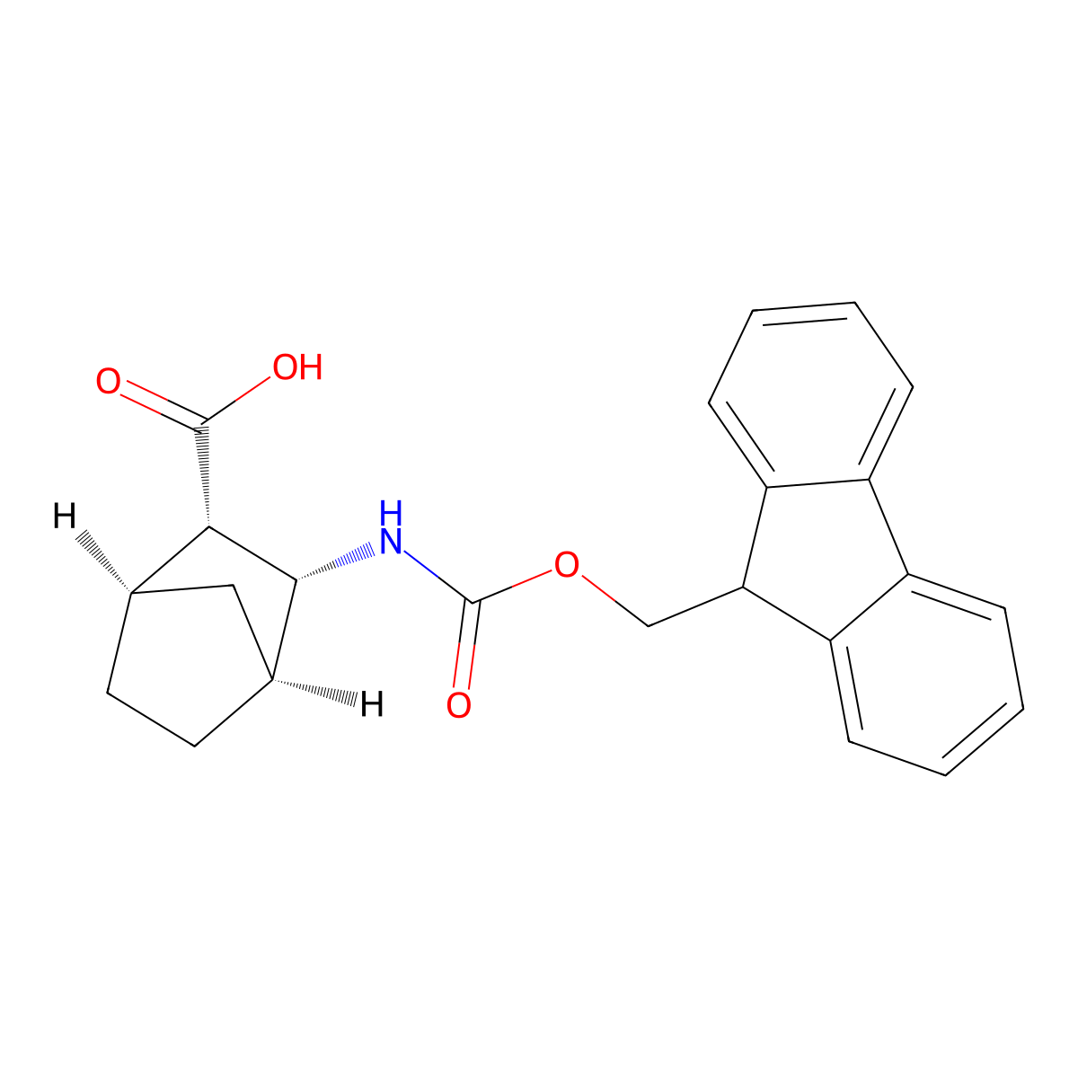 rac-(1R,2S,3R,4S)-3-({[(9H-fluoren-9-yl)methoxy]carbonyl}amino)bicyclo[2.2.1]heptane-2-carboxylic acid molecular structure, CAS 352707-75-6