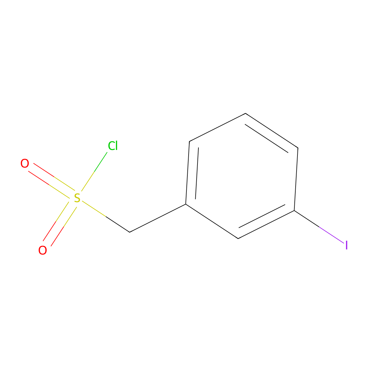 (3-Iodophenyl)methanesulfonyl chloride molecular structure, CAS 352708-55-5
