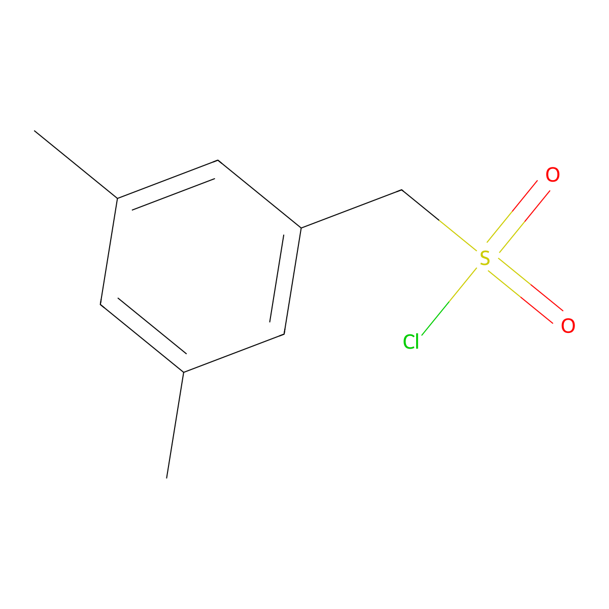 (3,5-Dimethylphenyl)methanesulfonyl chloride molecular structure, CAS 352708-56-6
