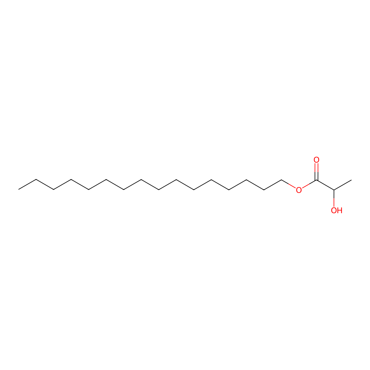 Cetyl Lactate molecular structure, CAS 35274-05-6