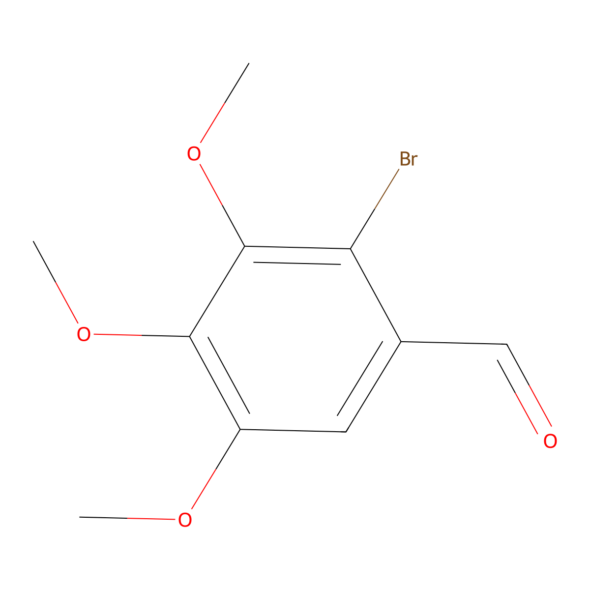 2-Bromo-3,4,5-trimethoxybenzaldehyde molecular structure, CAS 35274-53-4