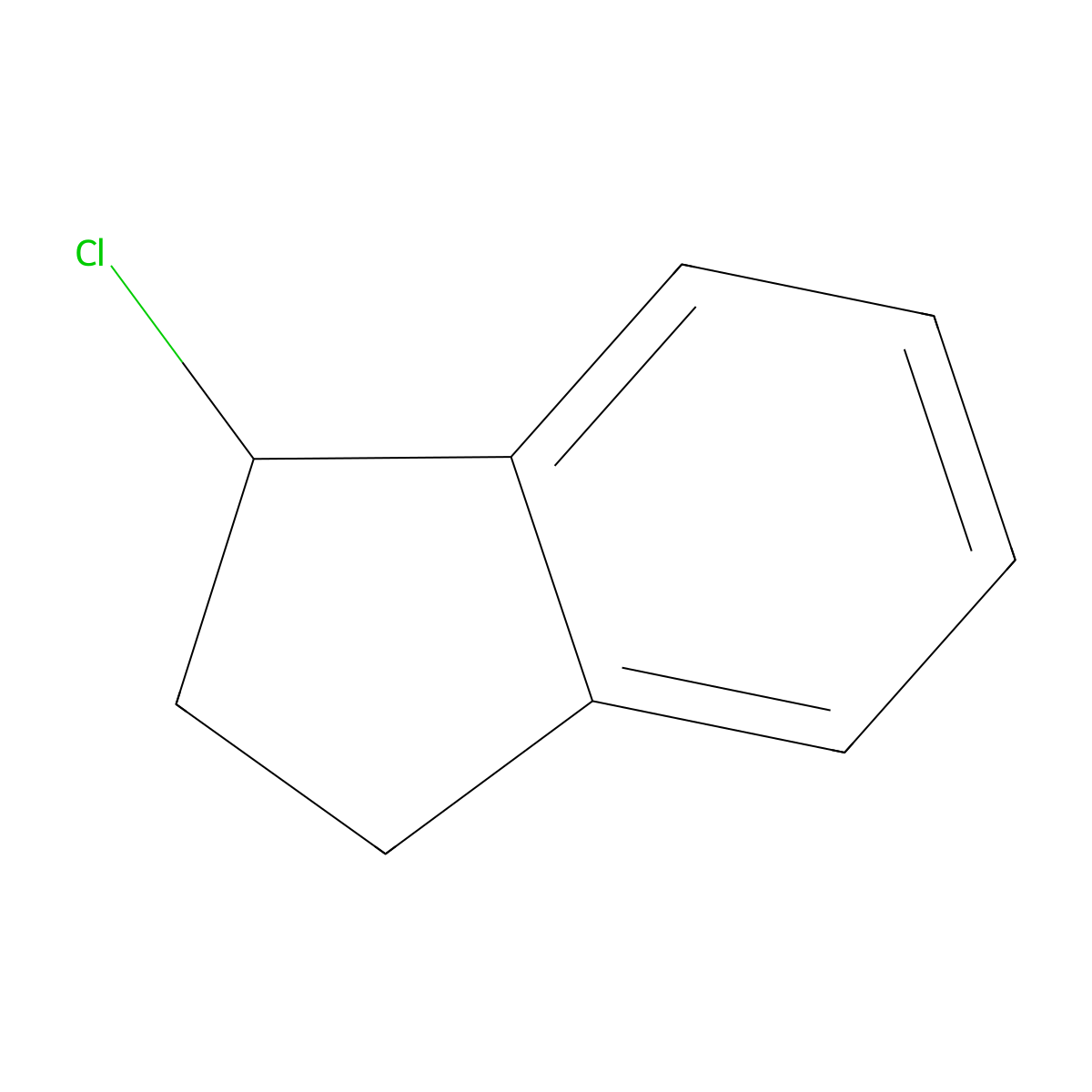 1-Chloro-2,3-dihydro-1H-indene molecular structure, CAS 35275-62-8