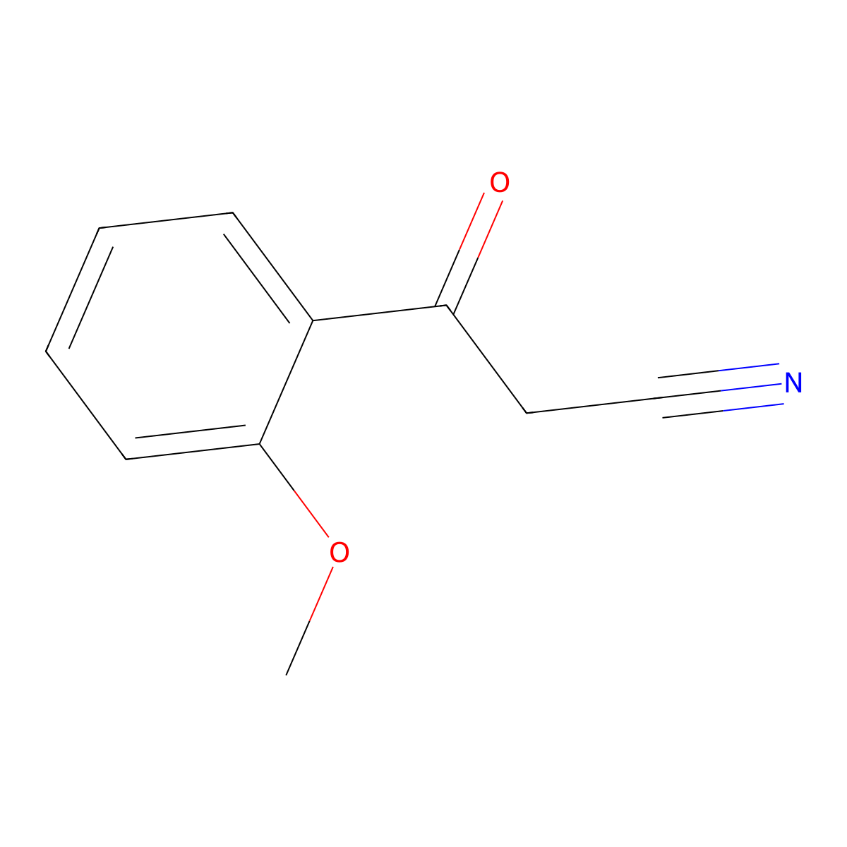 2-Methoxybenzoylacetonitrile molecular structure, CAS 35276-83-6