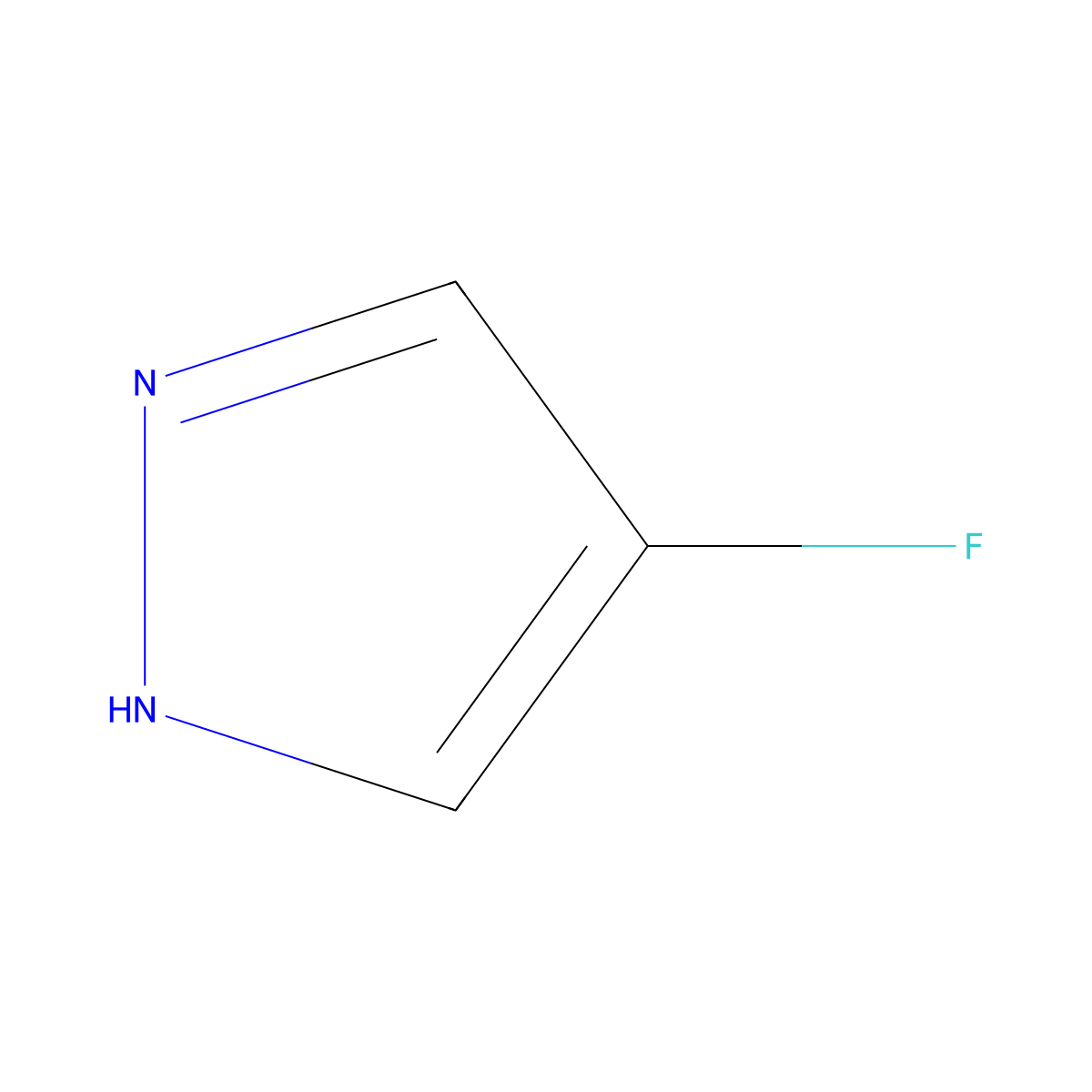 4-fluoro-1H-pyrazole molecular structure, CAS 35277-02-2