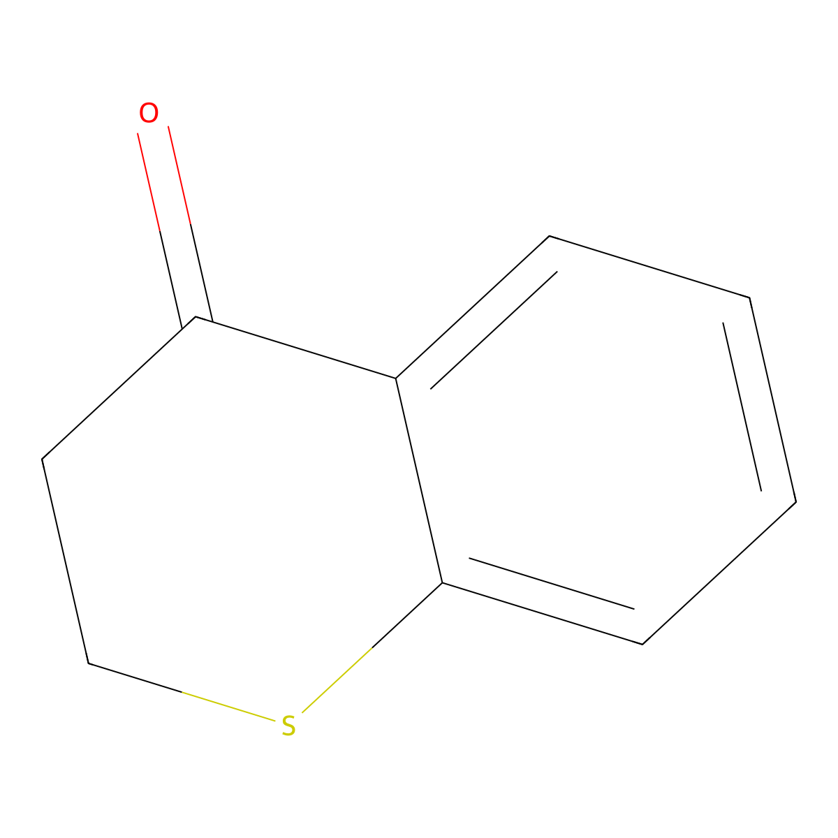 Thiochroman-4-one molecular structure, CAS 3528-17-4