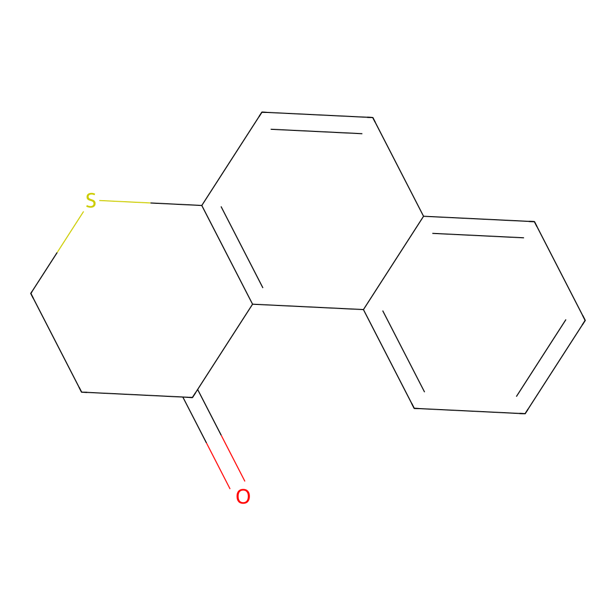 2,3-Dihydro-benzo[f]thiochromen-1-one molecular structure, CAS 3528-20-9