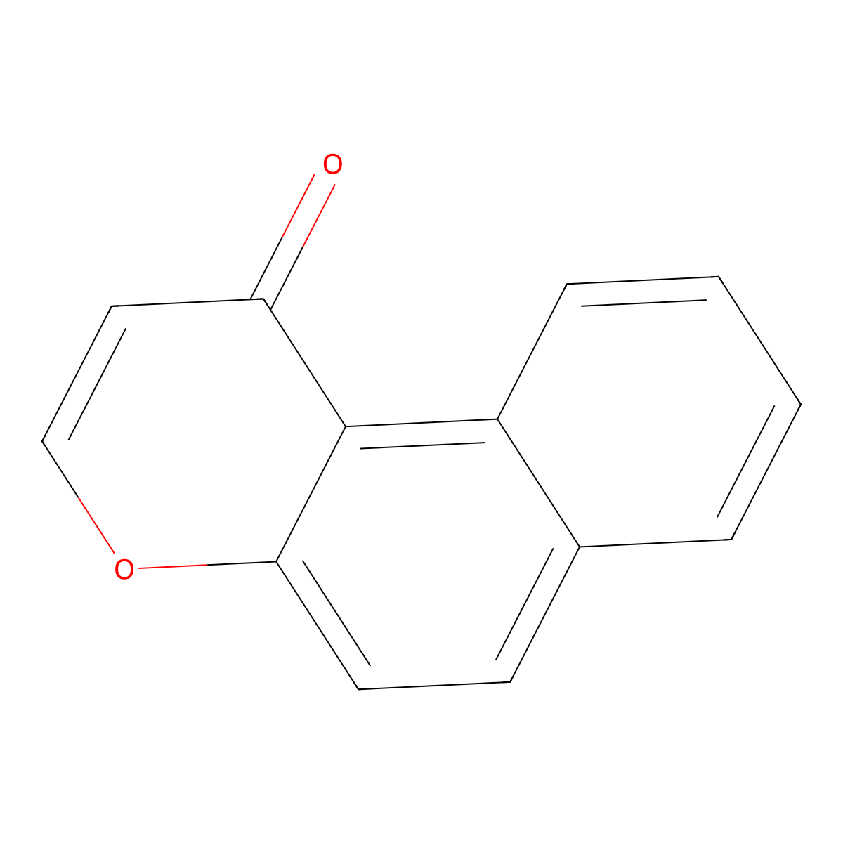1H-Naphtho(2,1-b)pyran-1-one molecular structure, CAS 3528-22-1